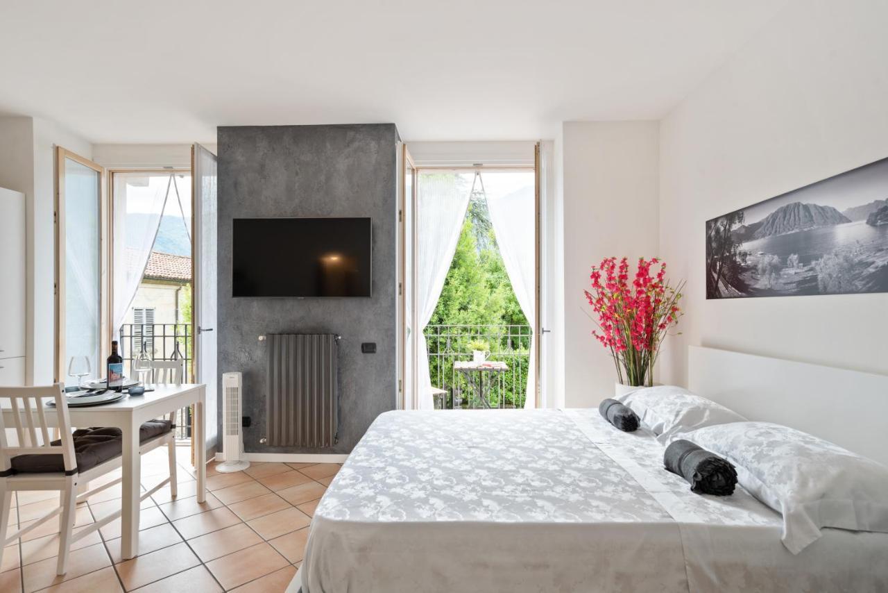 Lake Como Studio With Balcony And Private Parking 欧苏西奥 外观 照片